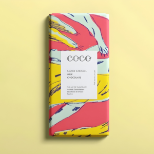 Tableta de chocolate con caramelo salado